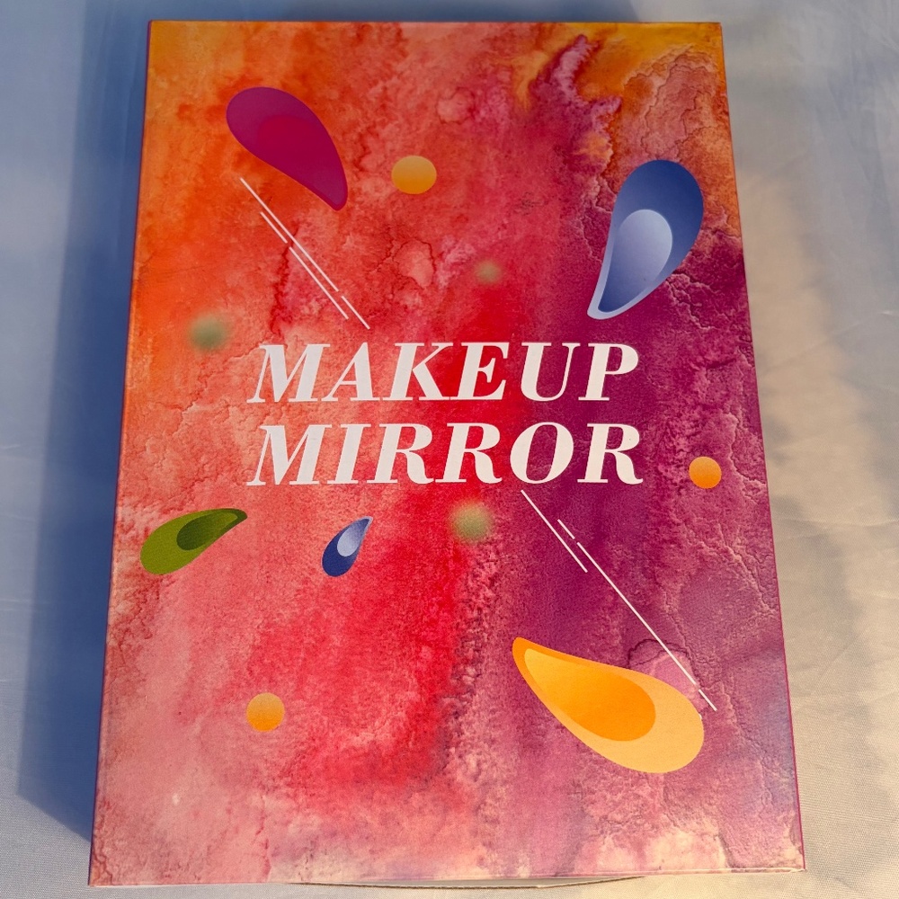 Travel Essentials Makeup LED Lighted Mirror USB Chargeable w/10x Sm. Mirror